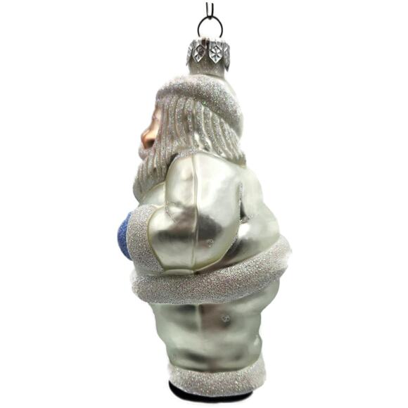 Patricia Breen Ho Ho Ho Santa Claus Pearl Glittered Dots Christmas Tree Ornament - Picture 11 of 12